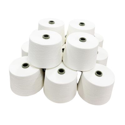 Hira GRS MVS 100% de poliéster reciclado Ne32S Vórtice de hilado en bruto Blanco