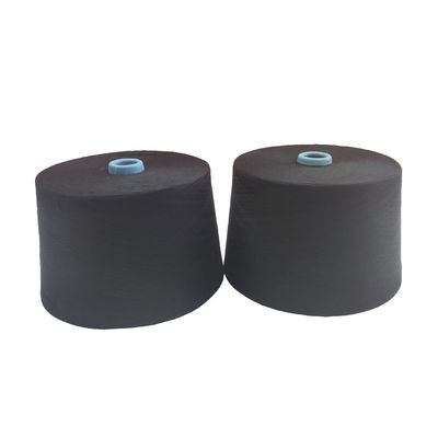 Z Twist Black Polyester 100% 30/1 32/1 40/1 Siro Spun Yarn para tejido y punto