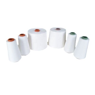 MVS Poliéster/Modal 50/50 65/35 80/20 Ne20/1 Hilados de vórtice para tejidos de punto de espuma Blanco crudo