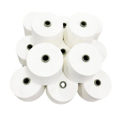 32s Ne poliéster de bambú Compact Spun Yarn para la línea de fabricación de camisetas y calcetines