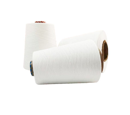Los proveedores de hilados ofrecen poliéster reciclado Ne60/1 Sior Compact Spun Yarn para tejer