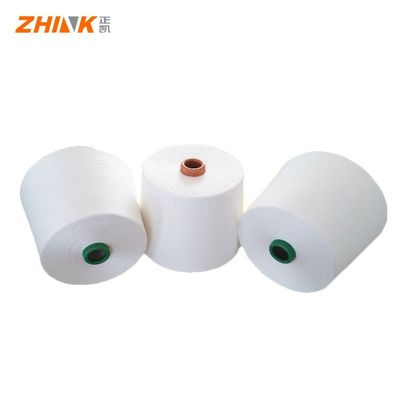 Hilados de trenzado tipo Ne40/1 Hilados de vórtice para tejido o punto, poliéster MVS blanco crudo al 100%