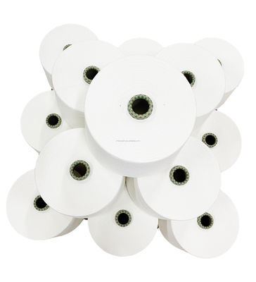 Hilados blancos crudos 60S Siro Compact Spun mezclados de fibra de bambú