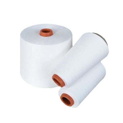 100% poliéster Ne45S Vortex Spun Hijo blanco crudo para tejer y tejer