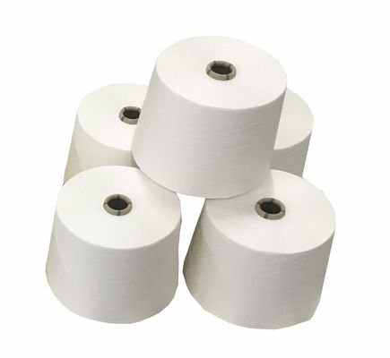 100% Modal 0.9D Ring Siro Compacto Yarn Spun Spandex Blanco en bruto para tejer y tejer