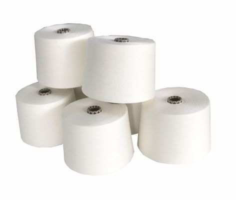 100% Modal 0.9D Ring Siro Compacto Yarn Spun Spandex Blanco en bruto para tejer y tejer