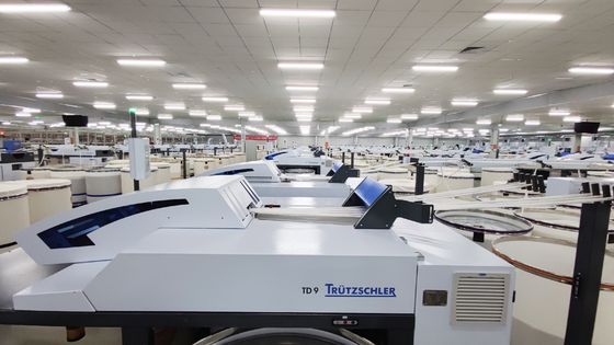 NE20/1 Hilados compactos para tejido y tejer, de color blanco crudo, de poliéster 80% y viscosa 20%