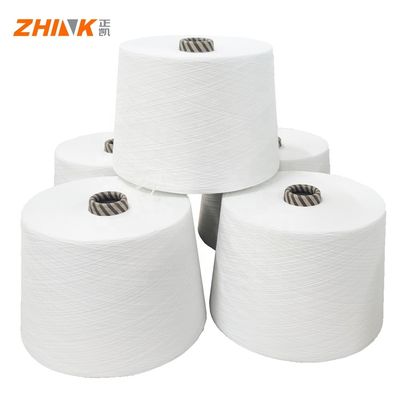 Poliéster catiónico/bamboo/lana Ne 25/1 Siro Hijo compacto para tejer y tejer