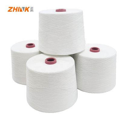 Poliéster catiónico/bamboo/lana Ne 25/1 Siro Hijo compacto para tejer y tejer