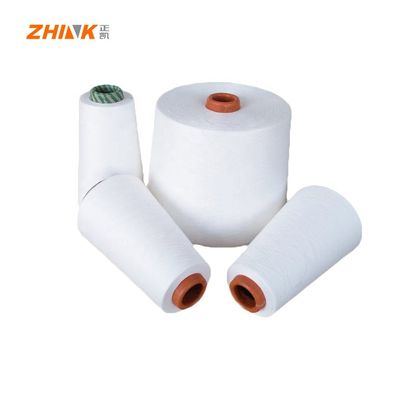 NE50/1 Hilados de poliéster para tejer en hilo moda/acílico/cachemira/mezcla de seda de color blanco crudo