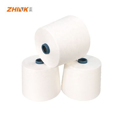NE50/1 Hilados de poliéster para tejer en hilo moda/acílico/cachemira/mezcla de seda de color blanco crudo