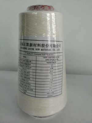 Zaozhuang Tejido 100% Viscosa Ne 30/1 Siro Spun Rayon Yarn para tejido sostenible