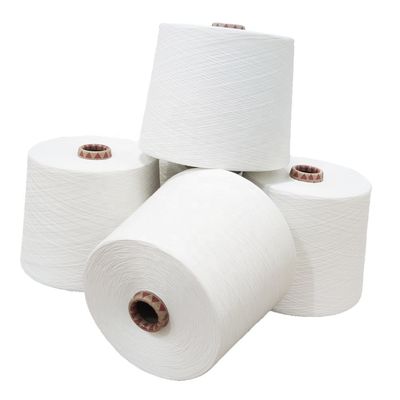 50% de viscosa 50% de poliéster Ne 50/1 Siro Spun Yarn AB Hijo ideal para la producción textil