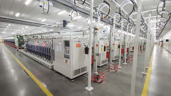 50% de viscosa 50% de poliéster Ne 50/1 Siro Spun Yarn AB Hijo ideal para la producción textil