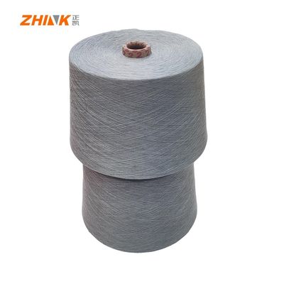 100% poliéster NE32/1 Anillo de hilado para tejido / punto de cáñamo gris suave y suave