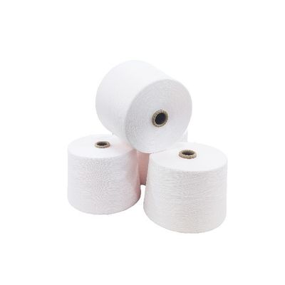 Hila de tejido de Ne60/2 TFO hecha de 100% viscosa con uniformidad 1,64 y acabado blanco crudo